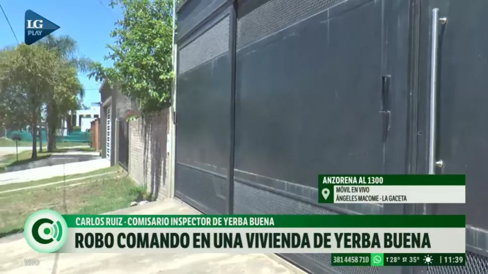 EL LUGAR DEL HECHO. La vivienda de Anzorena al 1.300. captura de video