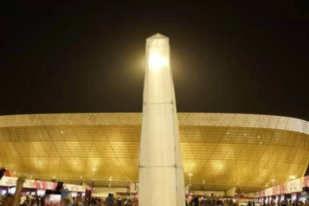 DE FIESTA. Los hinchas argentinos, en Qatar.