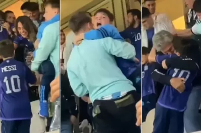 Qatar 2022: El desaforado festejo de los hijos de Messi tras el triunfo