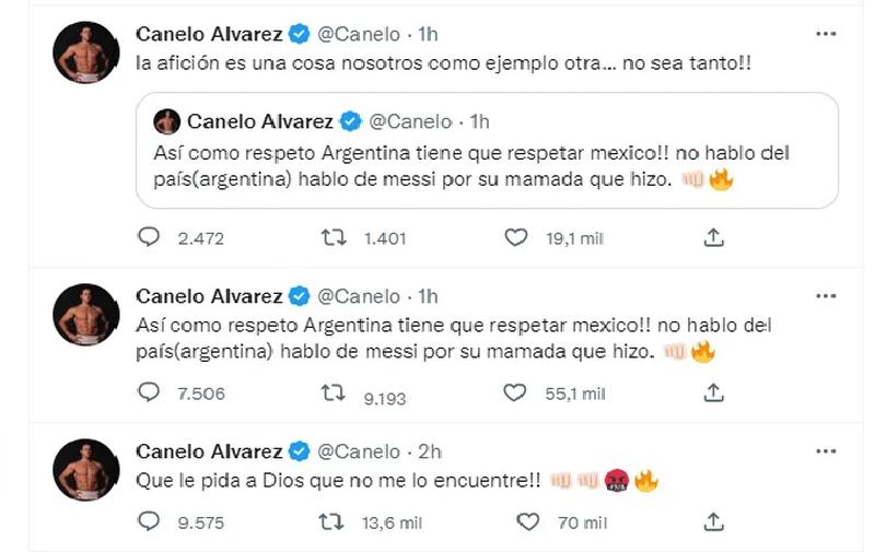 El enojo de Canelo contra Messi