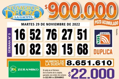 Los Números de Oro de LA GACETA