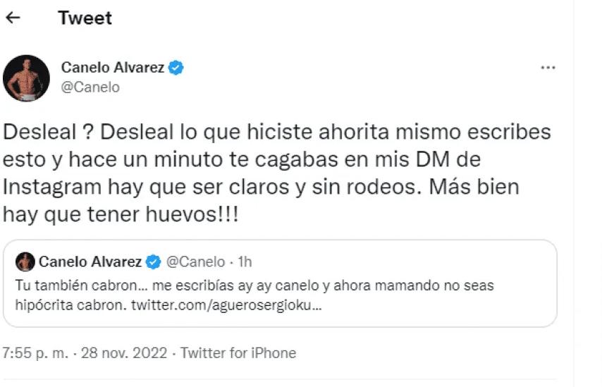 La respuesta de Canelo al Kun Agüero