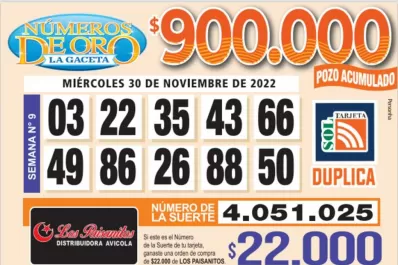 Los Números de Oro de LA GACETA