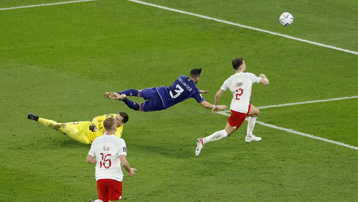 OBJETIVO CUMPLIDO. Nicolás Tagliafico reconoció que el equipo tuvo paciencia para lograr la victoria ante Polonia.