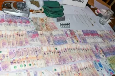 Allanan una vivienda y encuentran droga y una suma importante de dinero