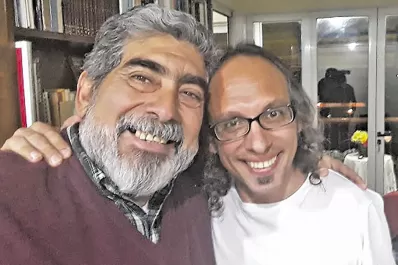 El festejo de Daniel Pascual y Gustavo Guaraz