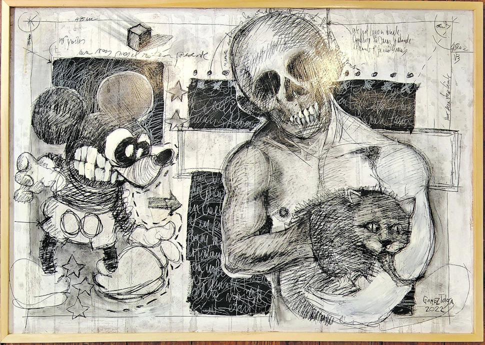 Una obra surrealista ganó el premio de Dibujo Donato Grima