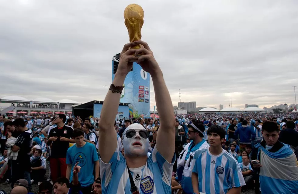 Hinchas argentinos. AP