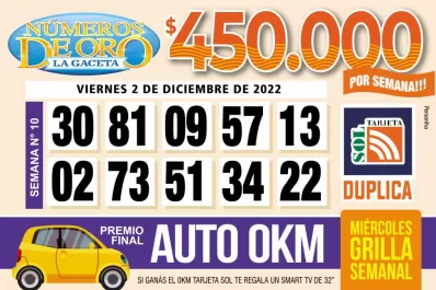 Los Números de Oro de LA GACETA