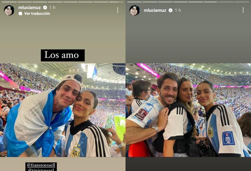 Mundial de Qatar 2022: “Tini” Stoessel fue a alentar a Rodrigo De Paul en el partido frente a Australia