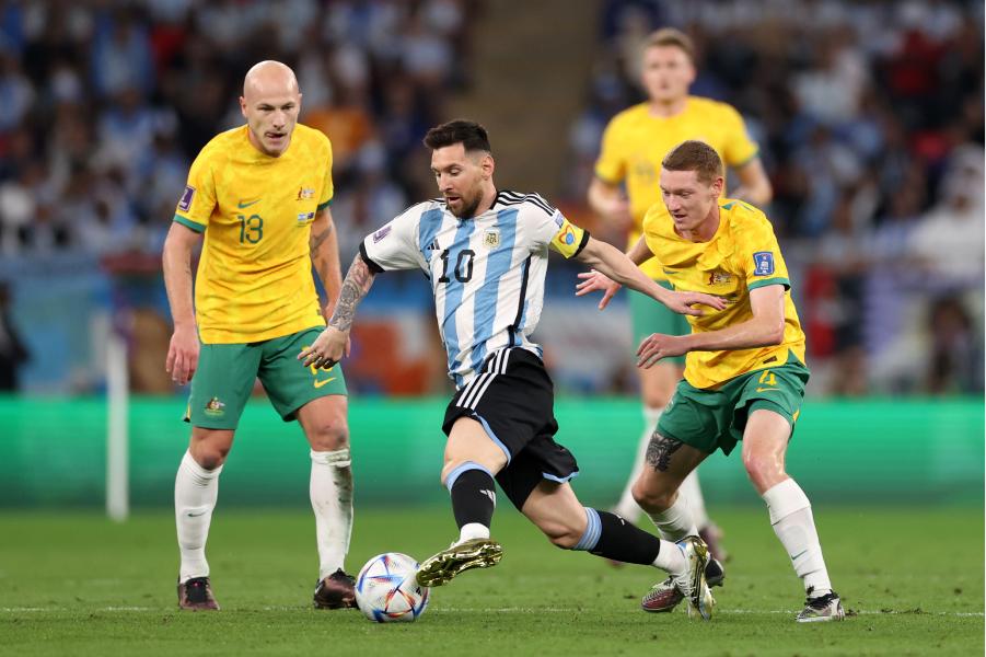 Mundial de Qatar: en imágenes, el primer gol de Messi a los australianos