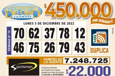 Los Números de Oro de LA GACETA