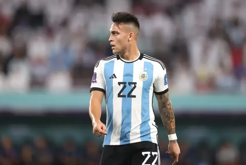 Lautaro Martínez, delantero de la Selección Argentina.