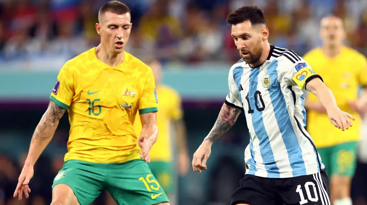 Un jugador australiano consiguió la camiseta de Messi y se emocionó en las redes