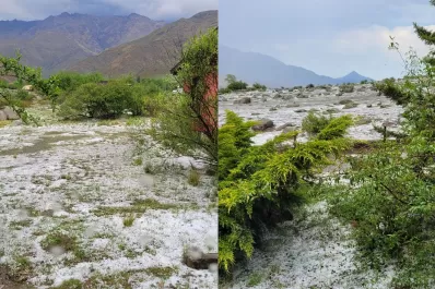 El granizo sorprendió a los vecinos de Tafí del Valle