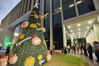 La Legislatura inauguró el árbol navideño con un mensaje de esperanza