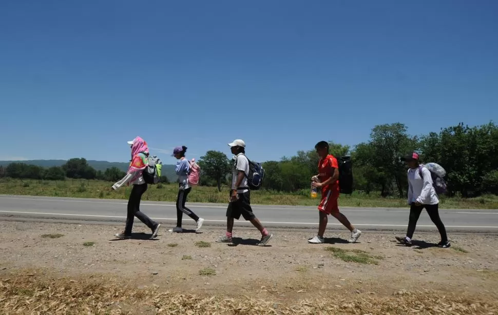 POR EL CALOR. De 100 peregrinos sólo unos 10 fueron caminantes y el resto ciclistas, según se deslizó. 