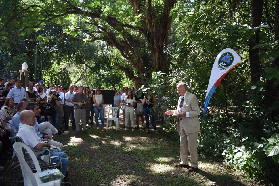 RECUERDO DEL RESCATE. Manuel Sancho Miñano, del Rotary Club, rememora cómo se decidió cercar el parque para comenzar a protegerlo.  