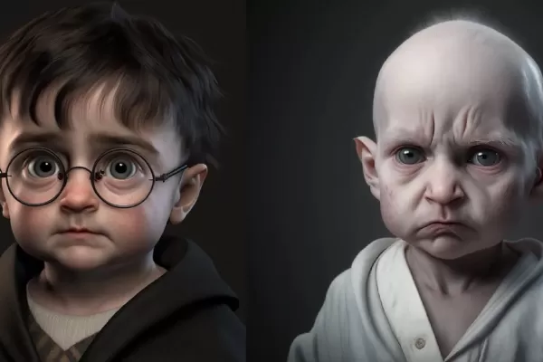 Sorprendente: recrearon a los personajes de Harry Potter como si fueran bebés