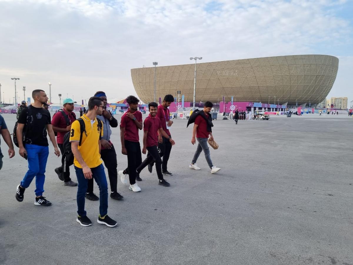 Los hinchas argentinos viven la previa con tranquilidad