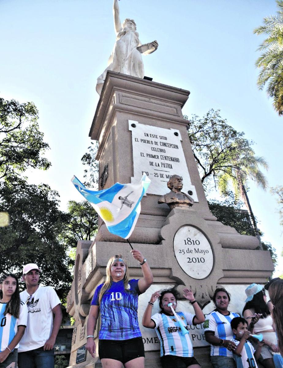 CELEBRACIÓN. Los concepcionenses se hicieron sentir.