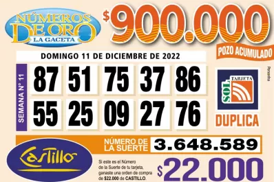 Los Números de Oro de LA GACETA