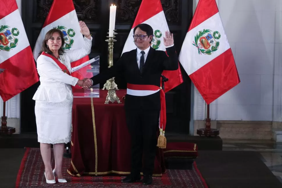 EL PRESIDENTE DEPUESTO. Pedro Castillo Terrones y Dina Boluarte ganaron las elecciones de 2021. reuters