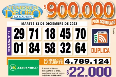 Los Números de Oro de LA GACETA