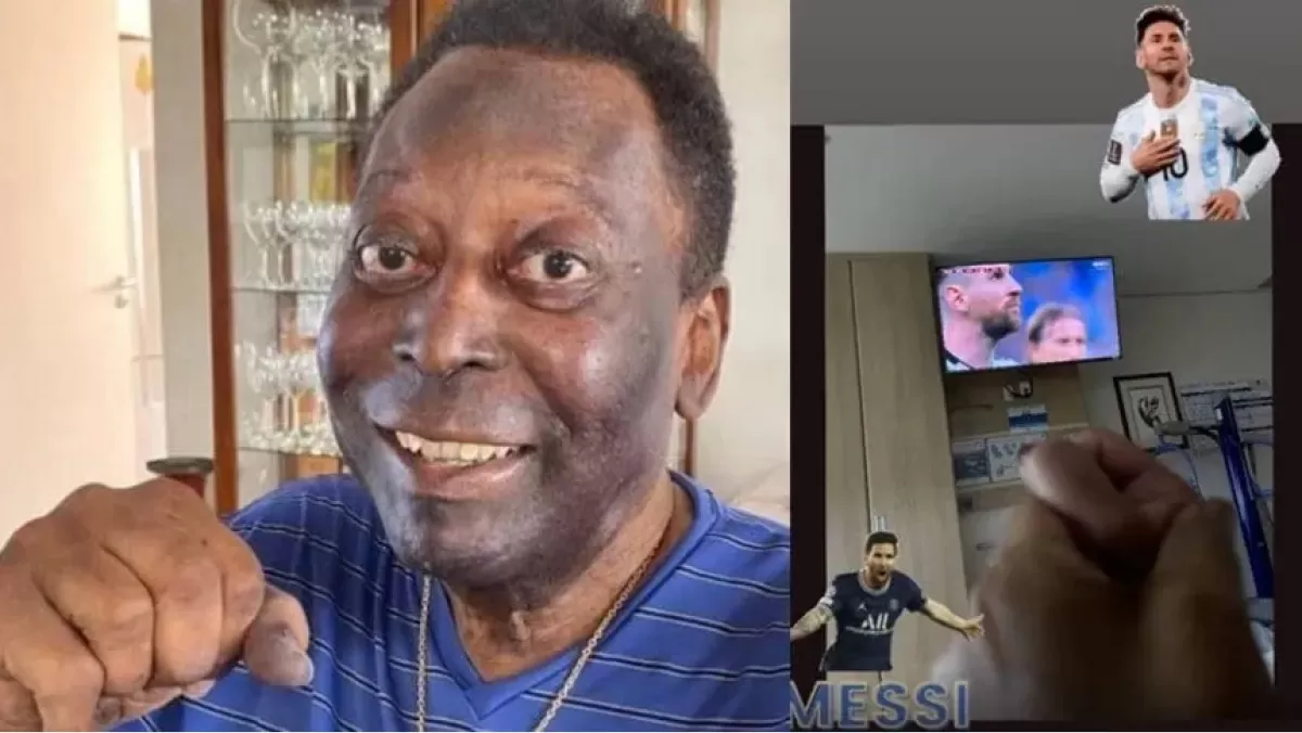 La reacción de Pelé a la semifinal entre Argentina y Croacia.