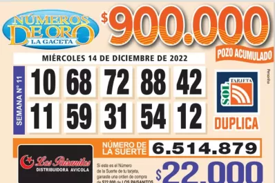 Los Números de Oro de LA GACETA