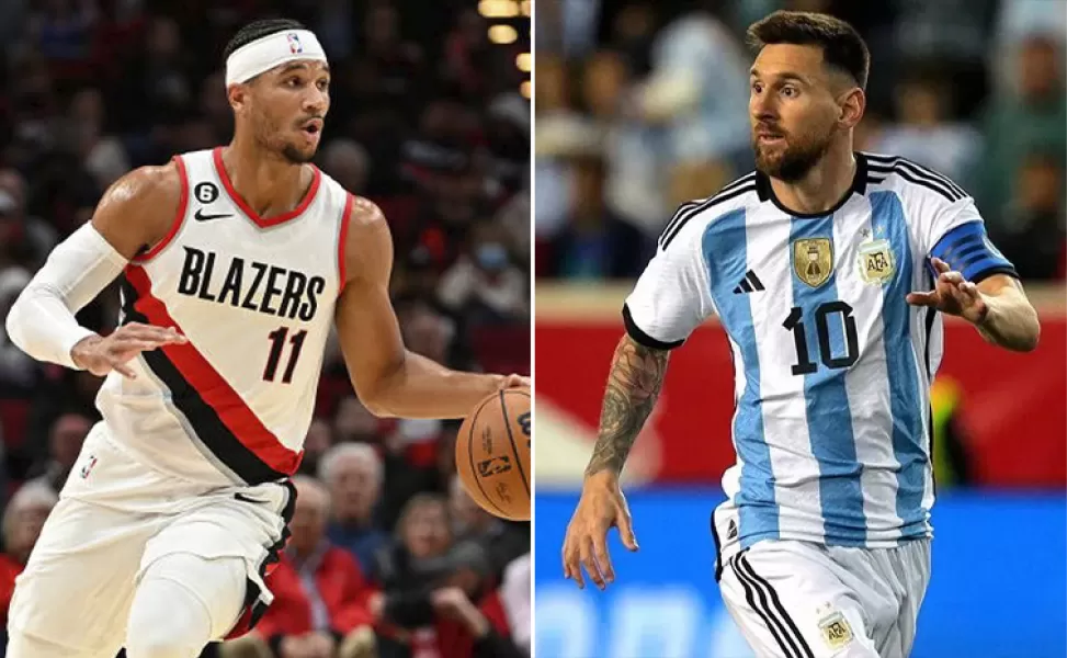 Mundial de Qatar 2022: el jugador de la NBA que finalizó una entrevista en vivo con una particular arenga a Messi