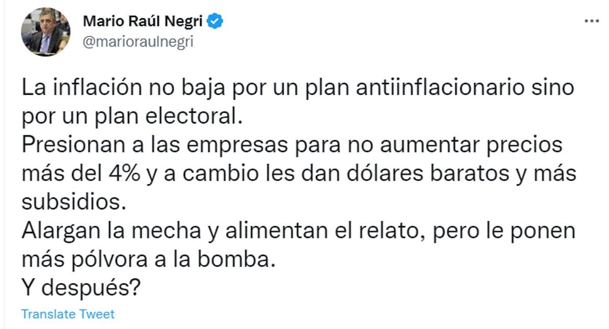 La reacción de la oposición tras conocerse la inflación de noviembre