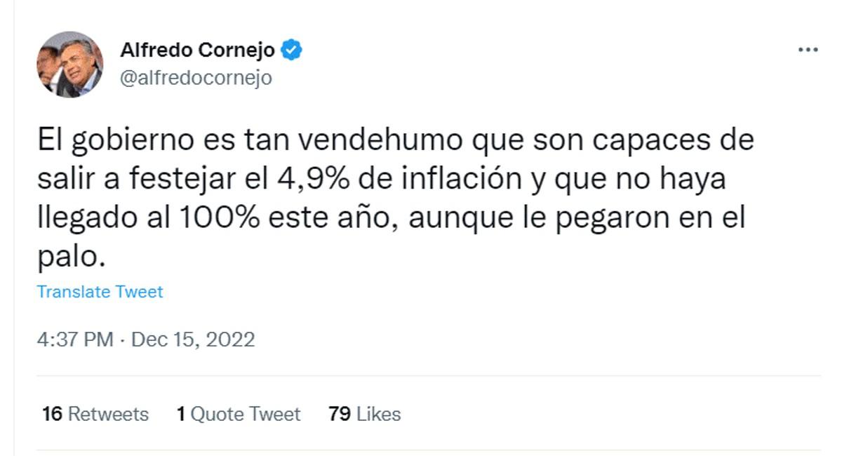 La reacción de la oposición tras conocerse la inflación de noviembre