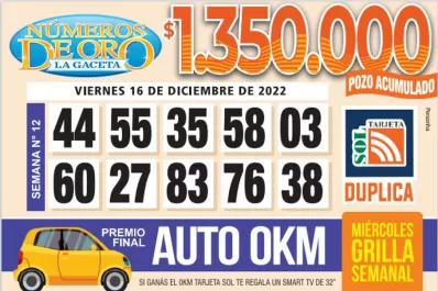 Los Números de Oro de LA GACETA