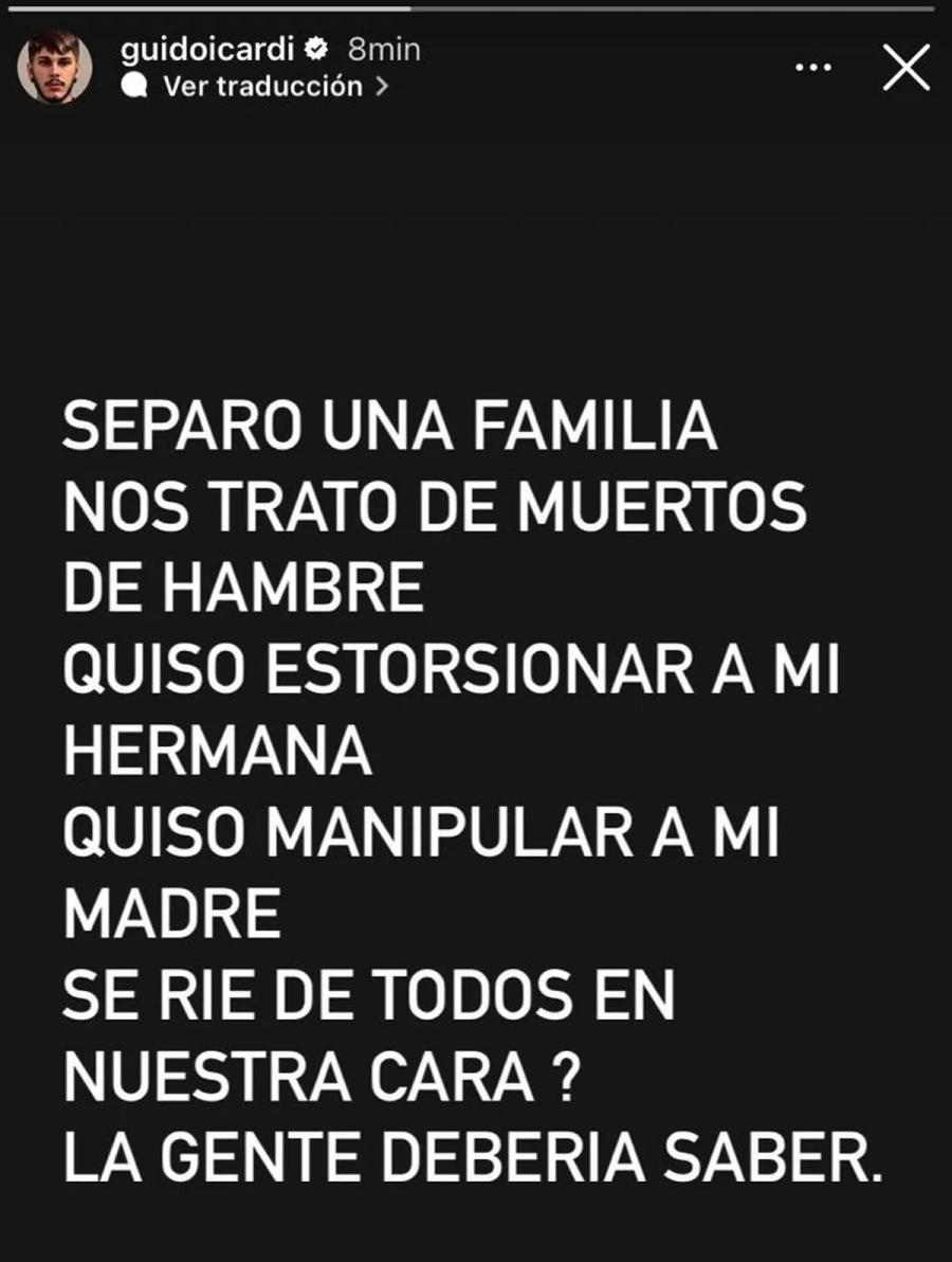 El hermano de Mauro Icardi volvió a apuntar duramente contra Wanda Nara en las redes