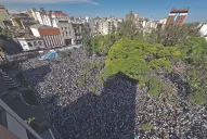 La plaza Independencia tembló tres veces por los festejos de Argentina