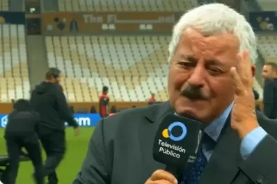 Video: tras el triunfo de la Selección, Tití Fernández se despidió de las transmisiones