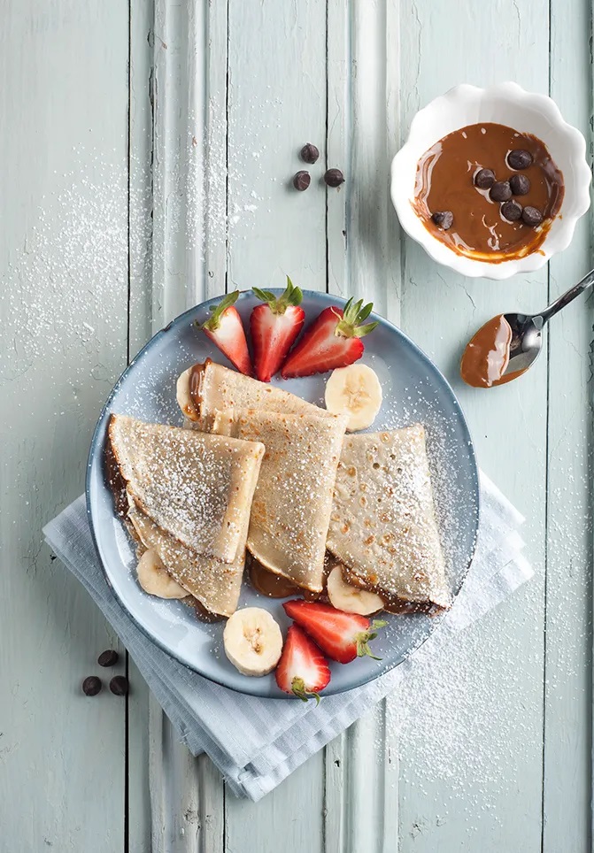 DULCE. Los panqueques con frutas variadas son un buen plato de brunch.