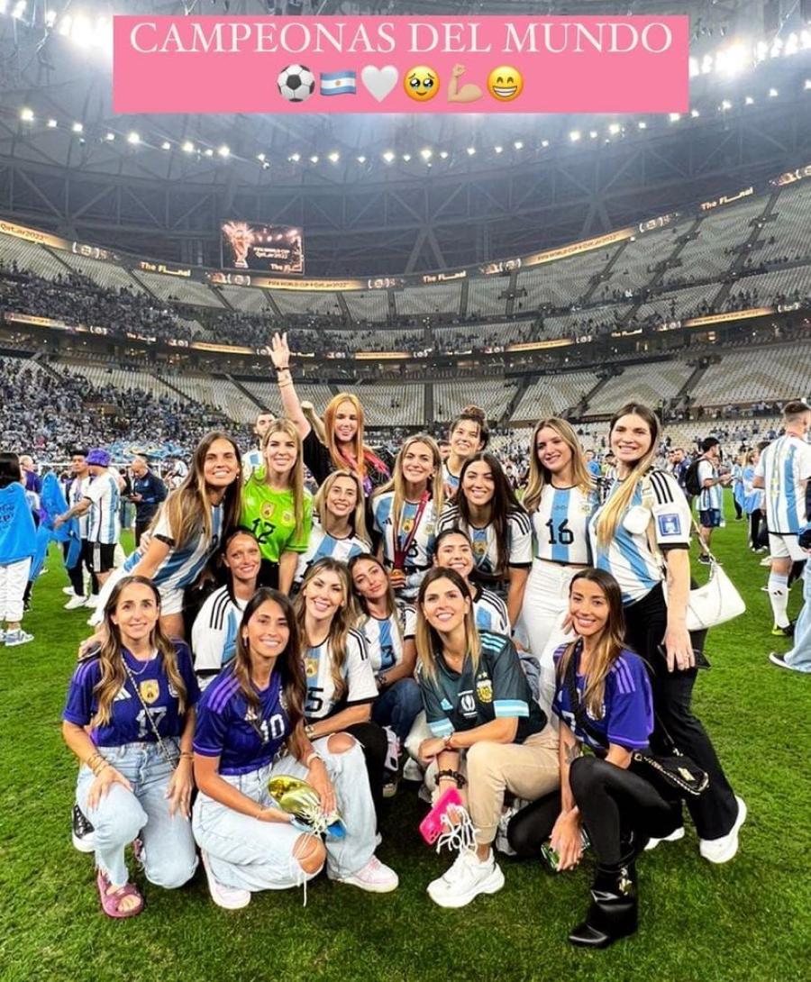 Argentina Campeón Mundial y los festejos: así posaron las esposas de los jugadores ya con el título en el bolsillo