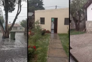 Videos: tormenta y granizo en Tafí del Valle