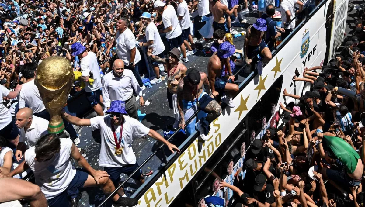 Caravana inolvidable de la Selección argentina en Buenos Aires