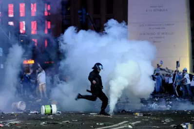¿Cómo terminaron los festejos mundialistas en el Obelisco?