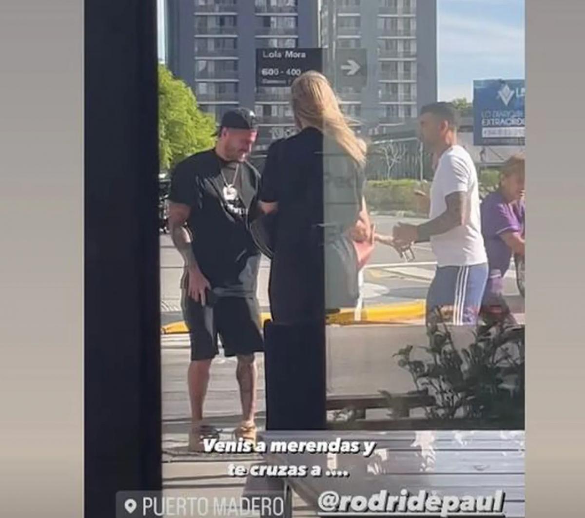 De Paul buscó a sus hijos en Puerto Madero