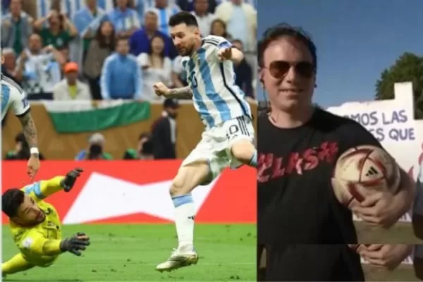 ¿Cómo llegó la pelota del último gol de Messi en la final a la Argentina?