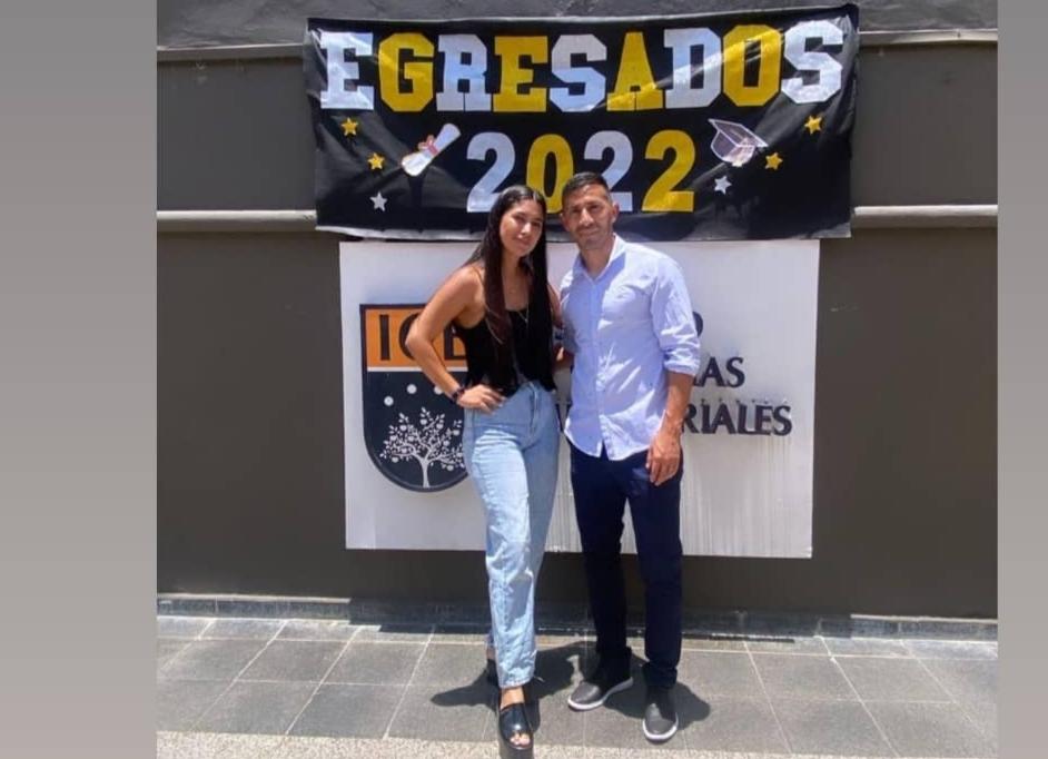 Luciana Guzmán y su esposo Guillermo Acosta.