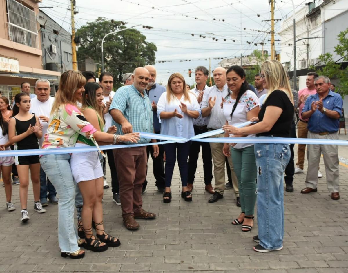 Mansilla participó del acto de inauguración de un nuevo tramo de la semipeatonal de Aguilares