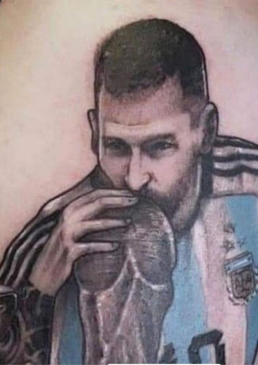 Messi, el Dibu Martínez y Otamendi: mirá los peores tatuajes en homenaje a la Selección argentina