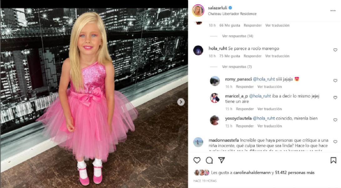 La foto de la hija de Luciana Salazar que llamó la atención por su gran parecido a otra famosa