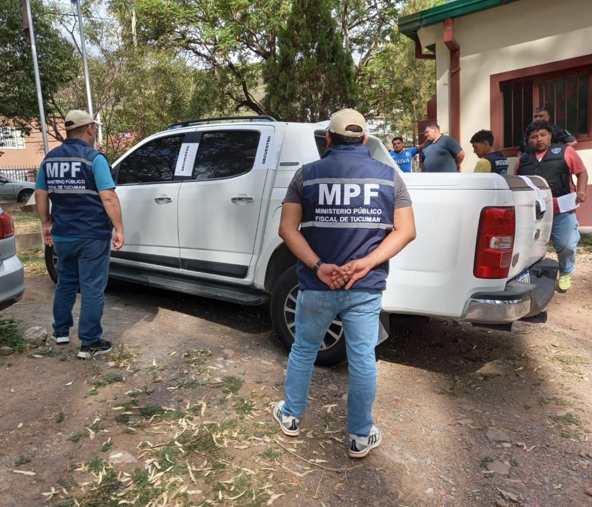 SECUESTRADA. La camioneta que utilizaba 