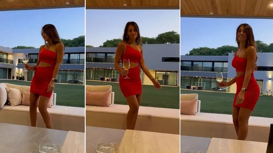 Video: el baile navideño de Antonela Roccuzzo que enamoró a Messi y revolucionó las redes